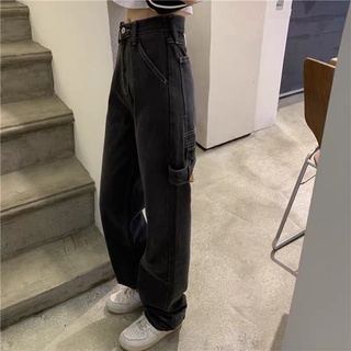 Quần jeans đen ống rộng quần bò denim phong cách ulzzang J94 Chaiko Studio