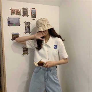 Áo croptop polo ulzzang