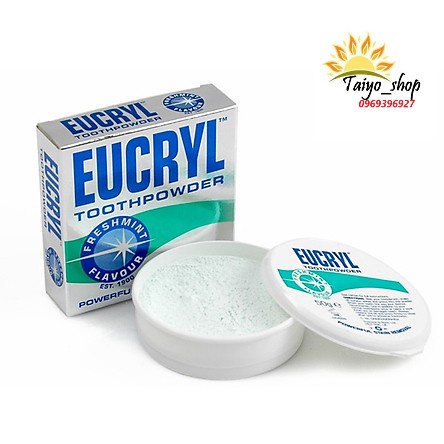 Bột Làm Trắng Răng Eucryl Tooth Powder 50g