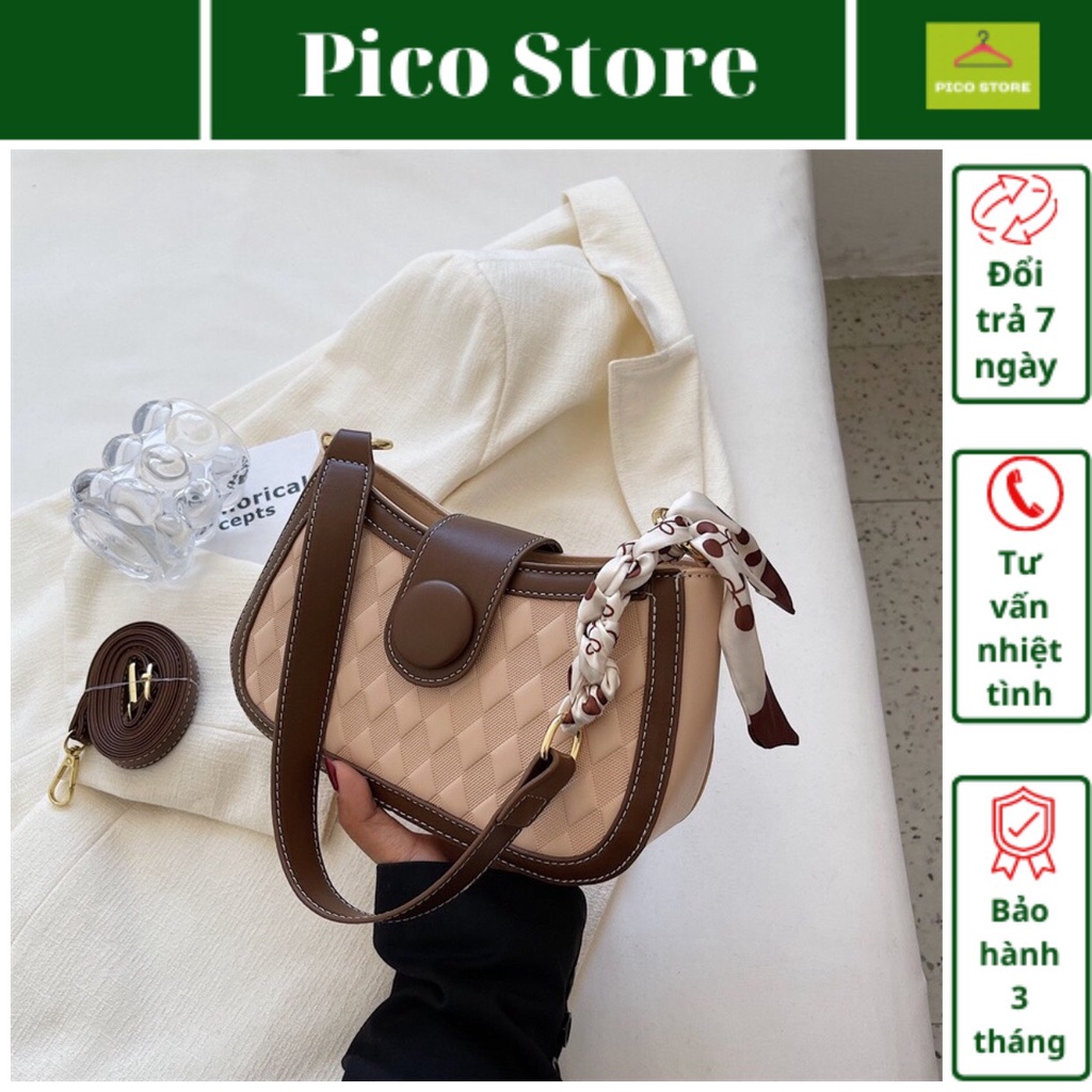 Túi Xách Nữ đeo chéo PICO Da nhăn Quảng Châu trẻ trung