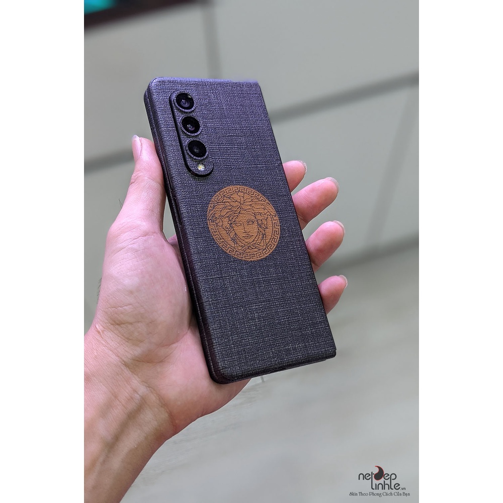 Miếng dán skin điện thoại Samsung Z Fold 3 Vân Vải - SkinFilm 3M nhập khẩu USA - chính hãng Nét Đẹp Tinh Tế