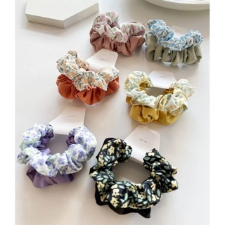 Set 2 dây cột tóc scrunchies - Buộc tóc vải scrunchies