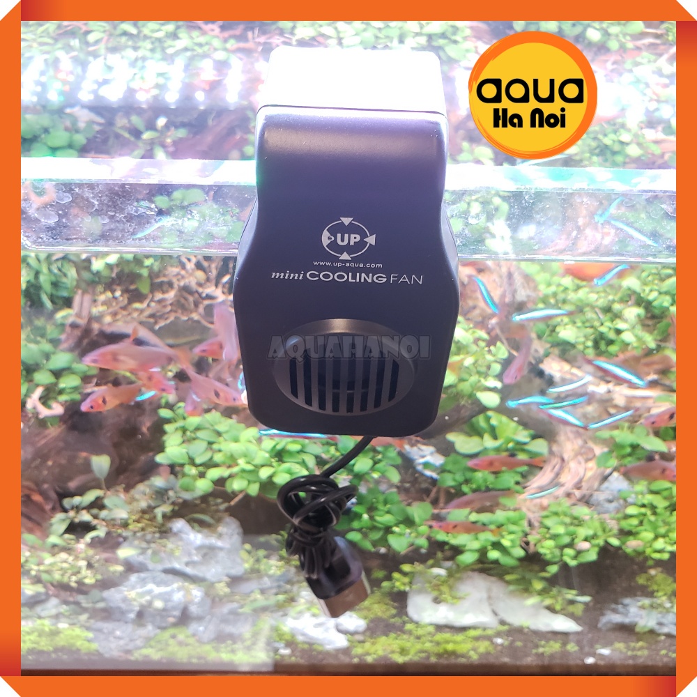 Quạt tản nhiệt làm mát nước hồ cá thủy sinh UP Aqua USB mini D 336 B -1 quạt - màu đen