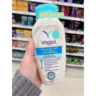 Dung dịch vệ sinh phụ nữ Vagisil 3 trong 1 mẫu mới, 240ml, nội địa Canada