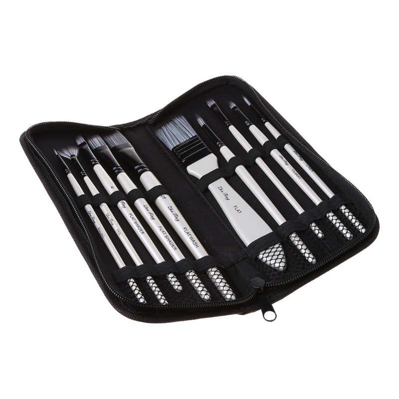 Set 10 Cọ Vẽ Tranh Sơn Dầu Chuyên Nghiệp