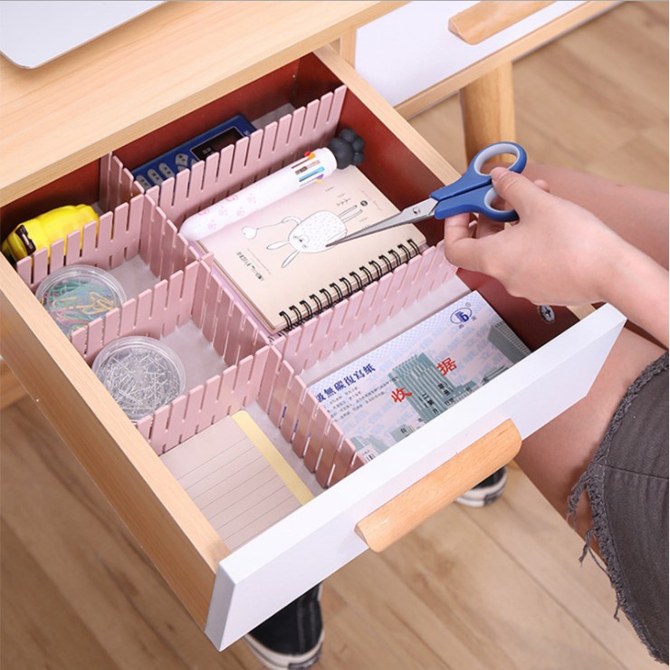 Set 4 Thanh Nhựa Chia Ngăn Tủ Tiện Dụng Có Thể Điều Chỉnh 88303 Tồng Kho Sỉ VP88