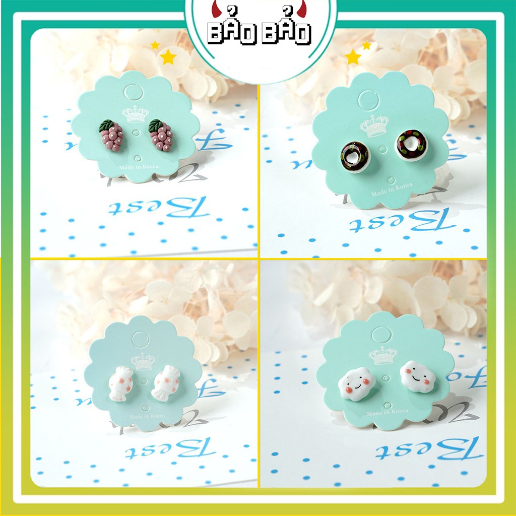 Bông Tai Nữ Cá Tính Cute ( 1 CẶP )