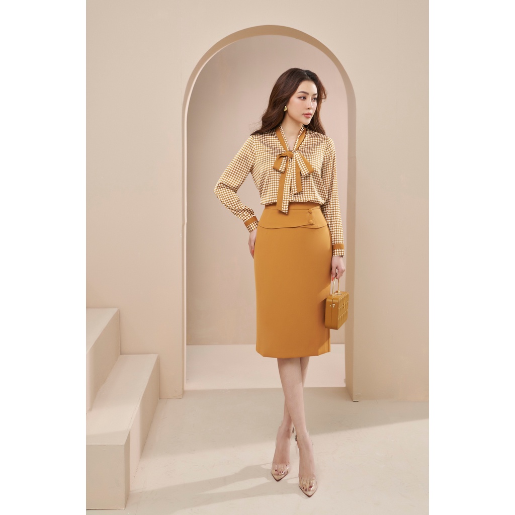 Áo Sơ Mi Công Sở Buộc Nơ Cổ Tiểu Thư By LEMIA Design - 22A003