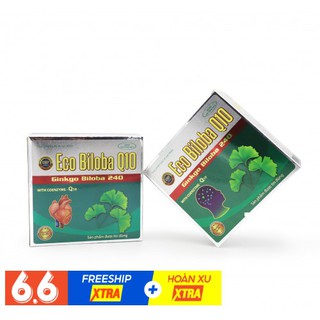 Bổ não HOẠT HUYẾT DƯỠNG NÃO Eco biloba Q10 - Ginkgo Biloba 240 - Cải thiện trí nhớ, tăng cường lưu thông máu lên não