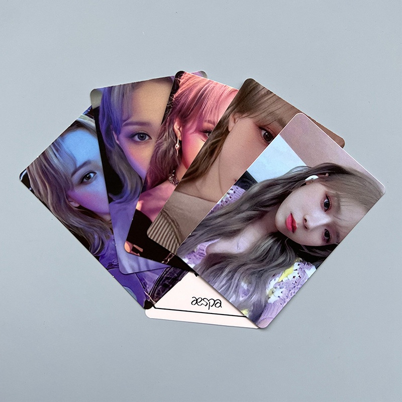 Set 5 Tấm Thẻ Ảnh Lomo Các Thành Viên Nhóm Nhạc Kpop Aespa