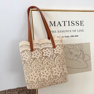 Túi cói đi biển 🎁FREESHIP 🎁Túi cói ren hàng loại đẹp-túi cói vintage tiểu thư