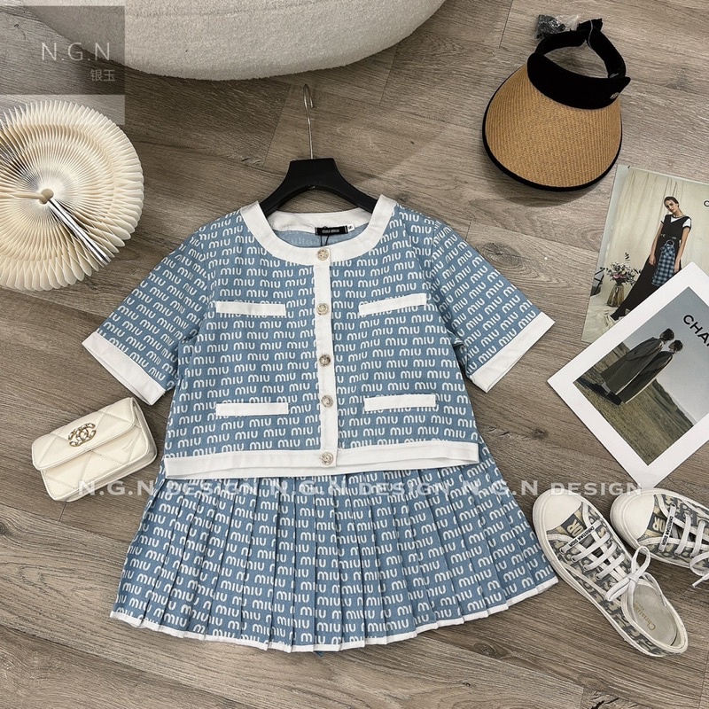 Set Miumiu Viền Trắng N.G.N