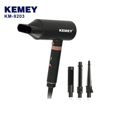 Máy Sấy Tóc Kemei , Máy Tạo Kiểu Uốn Đa Năng 4 in 1 Kemey KM 9203