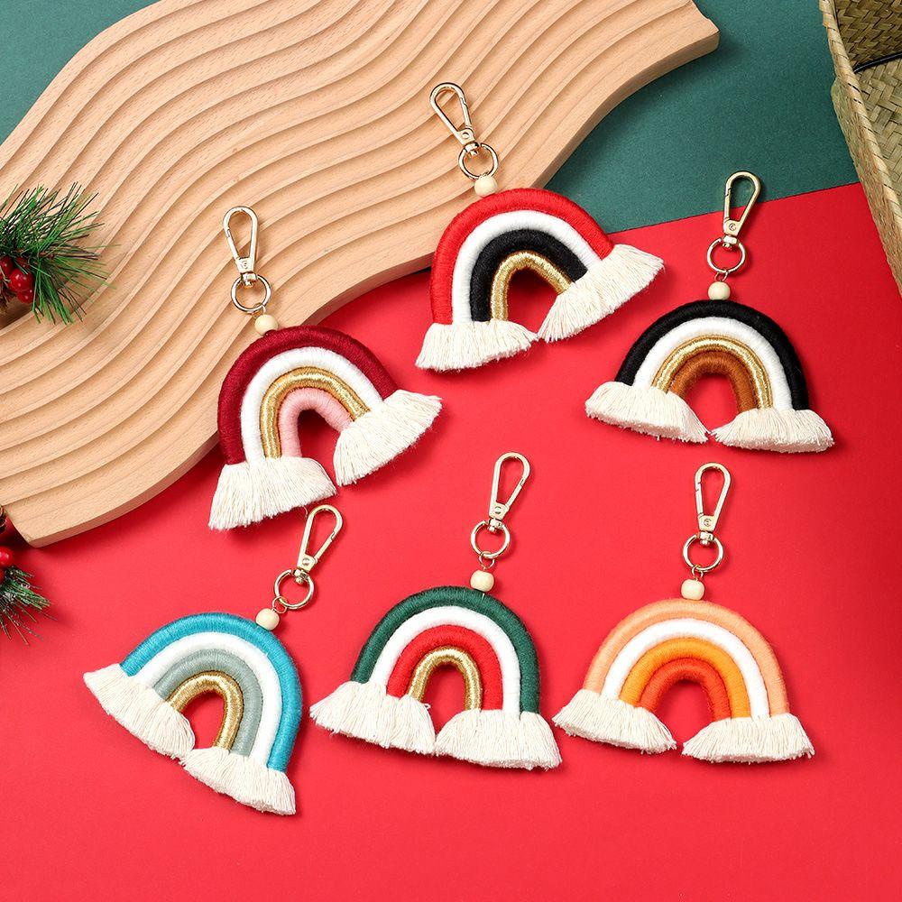 Móc Khóa Màu Cầu Vồng Phong Cách Boho Dành Cho Nữ