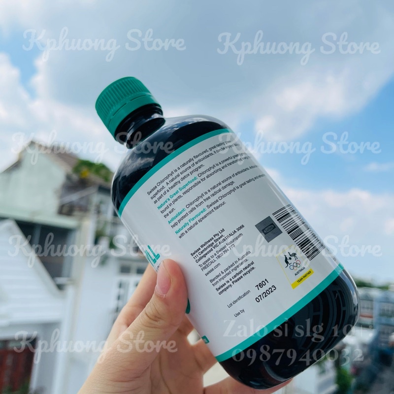 [ DATE 05/2023] Nước Diệp Lục Swisse Chlorophyll 500ml ( ÚC)