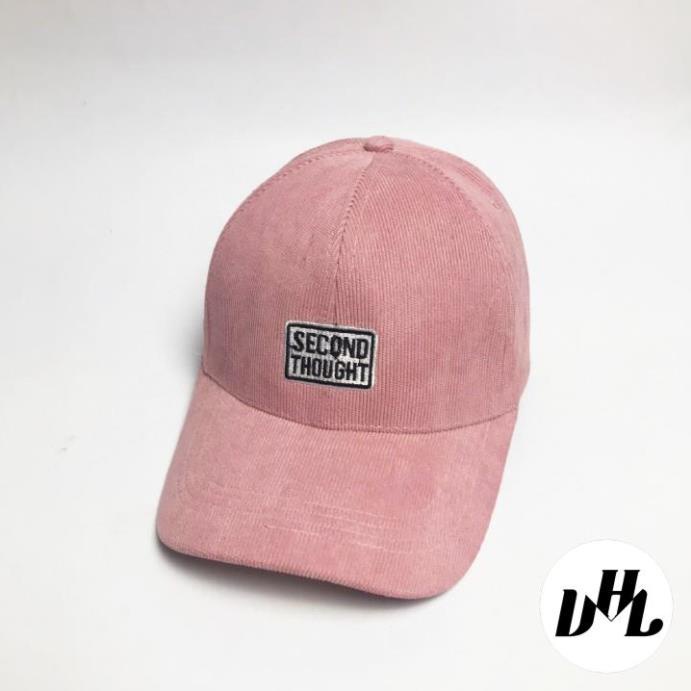 Mũ lưỡi trai VHL Store, nón kết thêu chữ SECOND THOUGHT form nam nữ trẻ trung