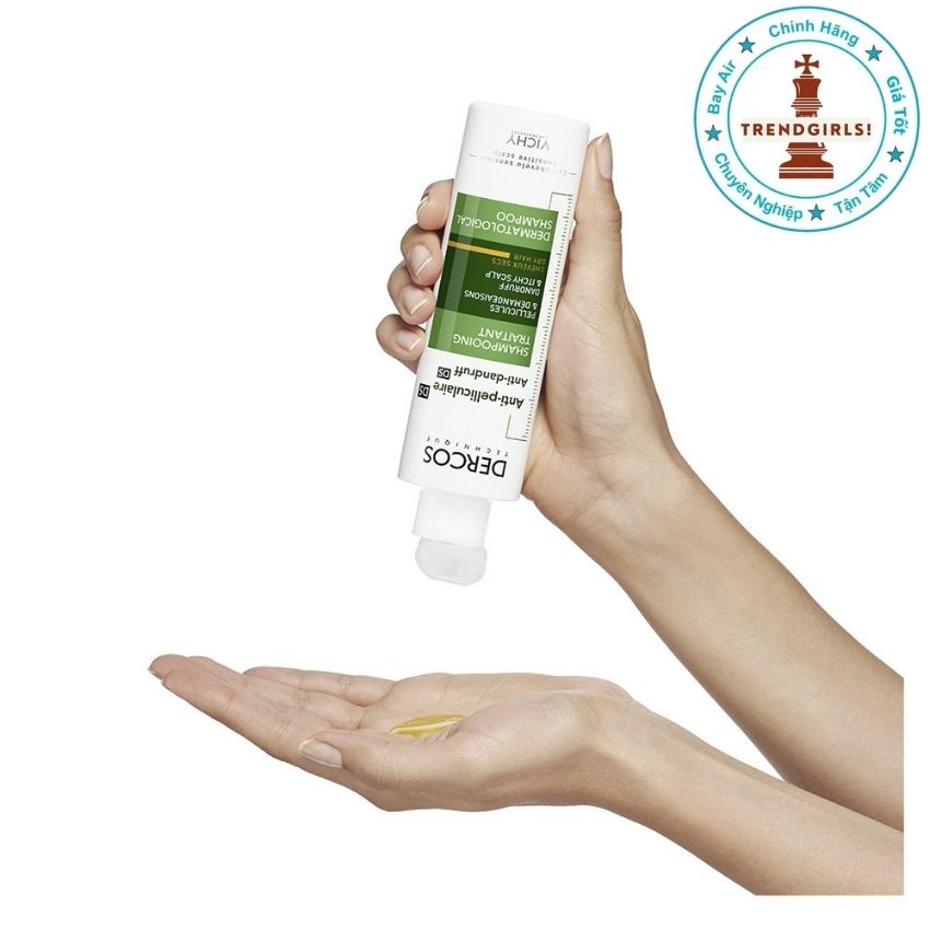 Dầu Gội đầu Ngăn Gàu Và Ngứa Cho Tóc Khô Xơ Vichy Dercos Technique Anti-Dandruff Dermatological Shampoo 390ml của Pháp