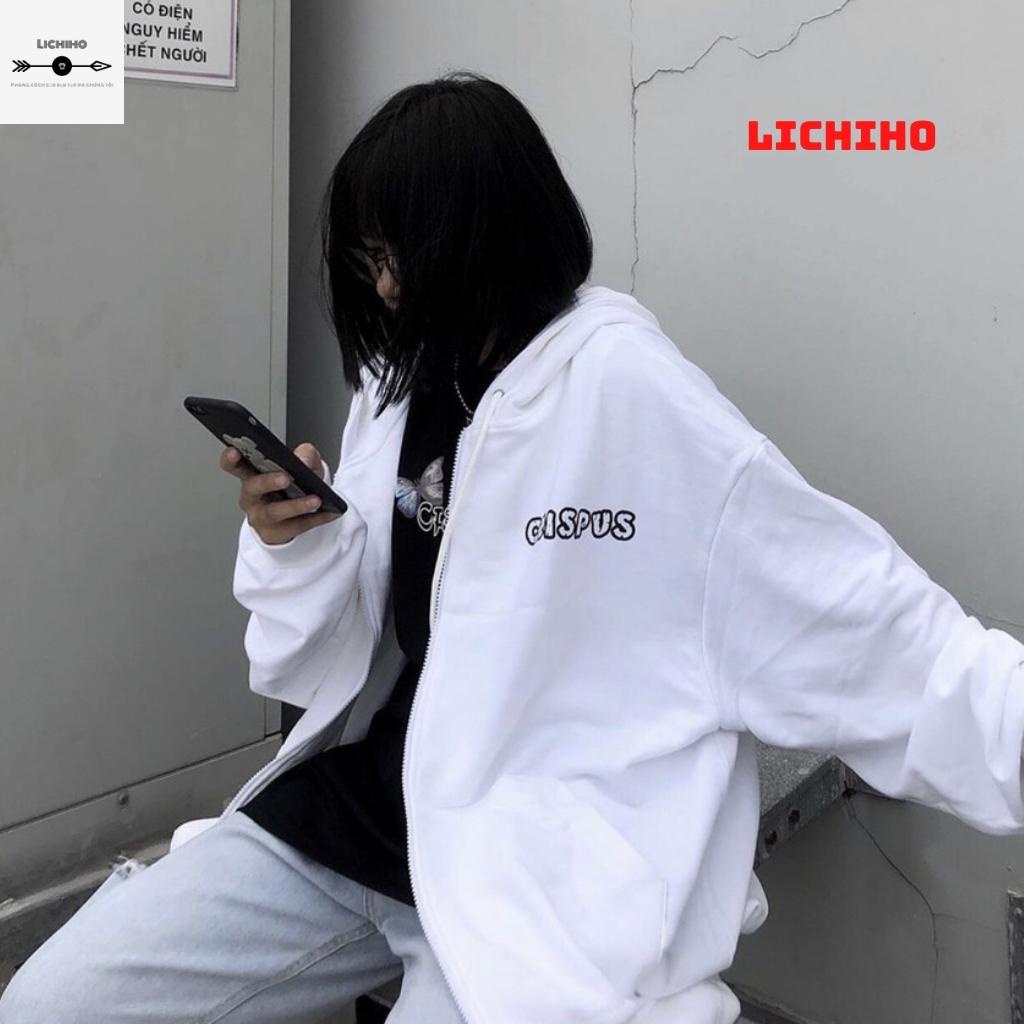 Áo hoodies dây kéo unisex fom rộng CRISPUS AKNM17 LICHIHO jacket nỉ nam nữ hottrend street style mềm mịn rẻ đẹp | BigBuy360 - bigbuy360.vn