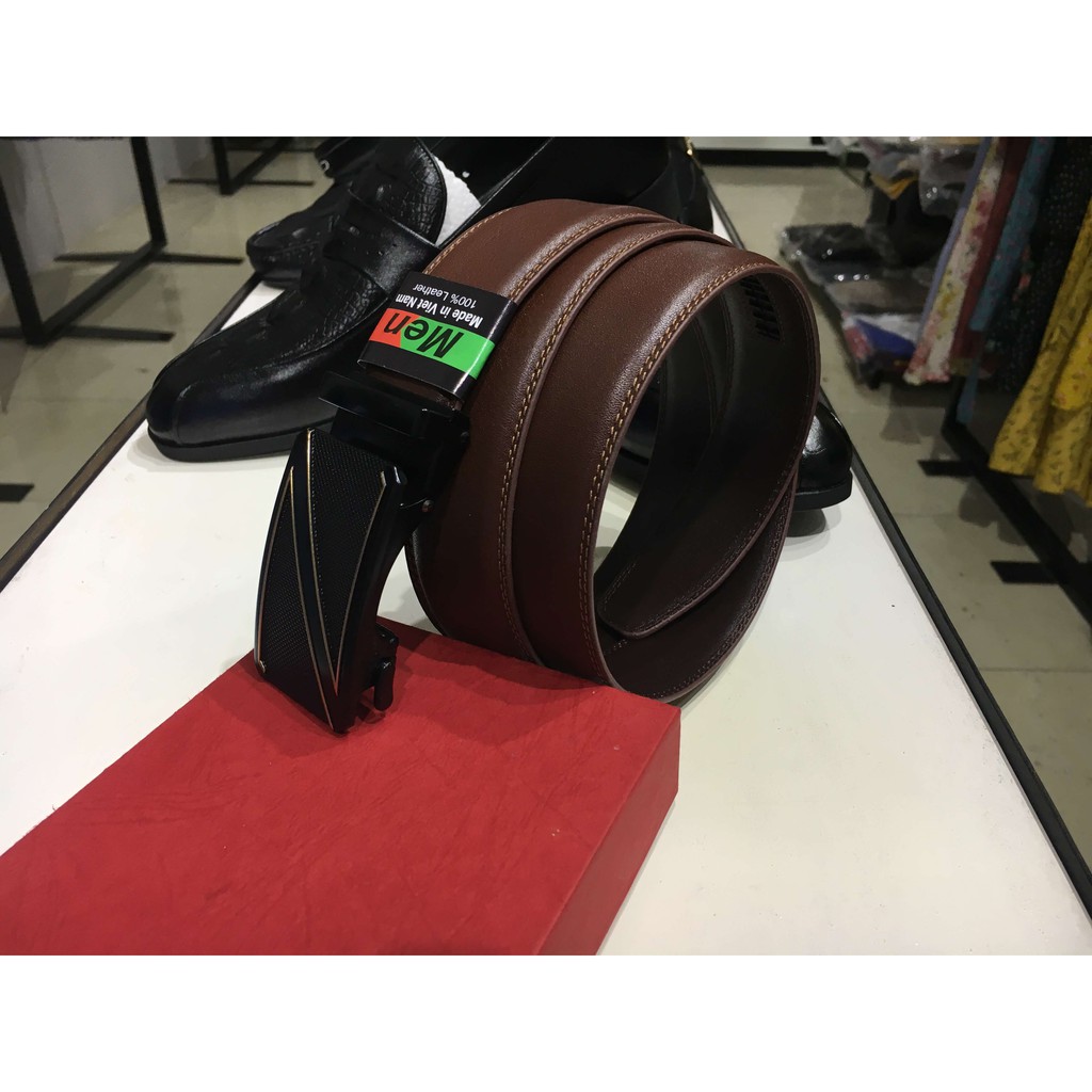 Dây lưng da nam mặt chữ Z cao cấp