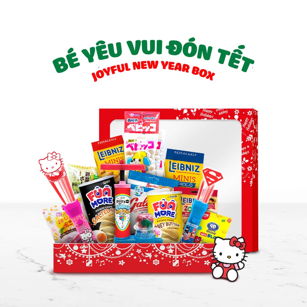 Hộp quà tết dành tặng bé yêu gồm Leibniz, Playmore, Leibniz Zoo, Funmore, Galatine, Relkon