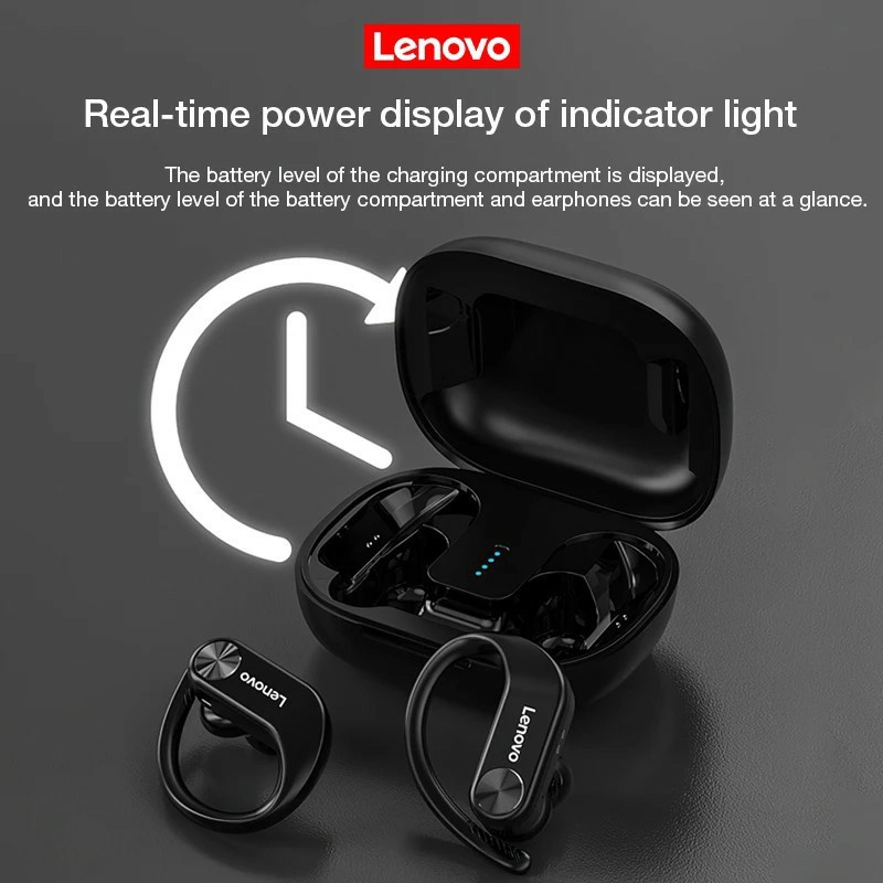 Tai nghe bluetooth Lenovo lp7 tws chống thấm nước giảm tiếng ồn tích hợp micro phong cách thể thao