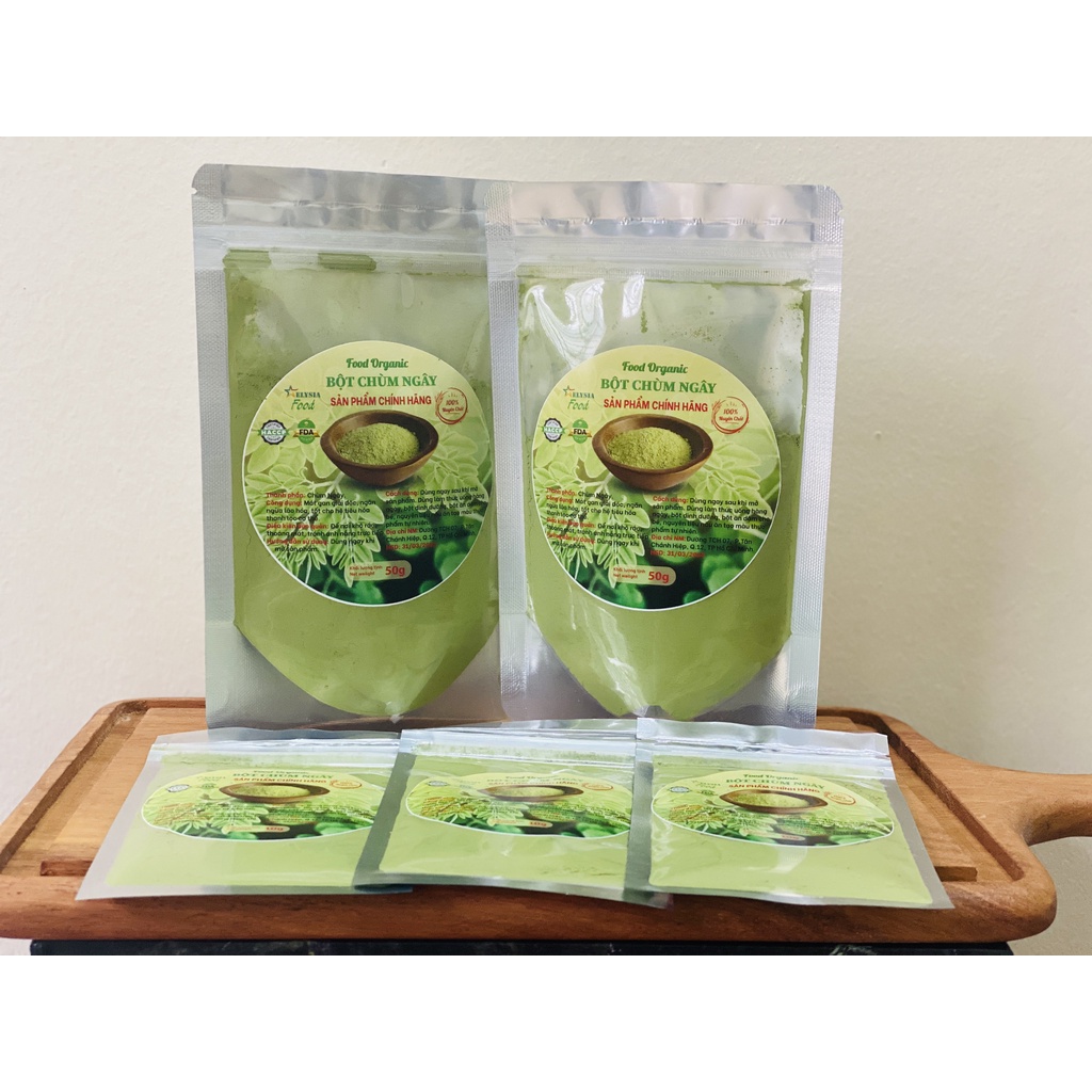 Bột Chùm Ngây Nguyên Chất, Organic, Siêu mịn  Sạch, Ngon, Giàu dinh dưỡng 10g, 50g