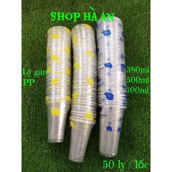 (1 lốc 50ly) Ly cốc nhựa PP 2516 dùng cho quán nước bán nước ngọt, cà phê, nước mía, soup, chịu nhiệt không bị biến dạng