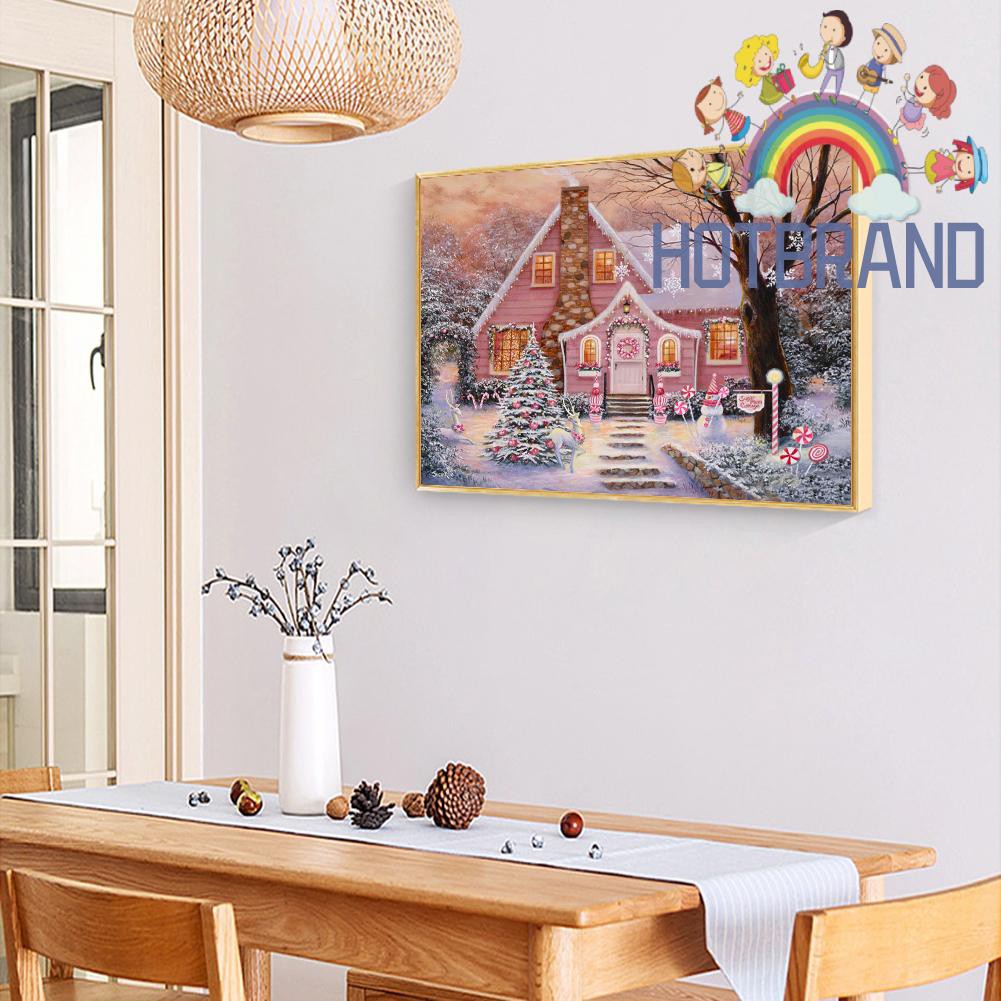 Bộ Tranh Đính Đá Tự Làm Họa Tiết Giáng Sinh Độc Đáo