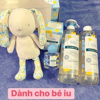 Set sữa tắm klorane bebe cho bé, tắm gội klorane bebe
