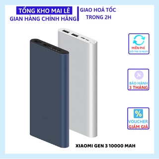 Sạc dự phòng xiaomi gen 3 10000mah - hỗ trợ sạc nhanh