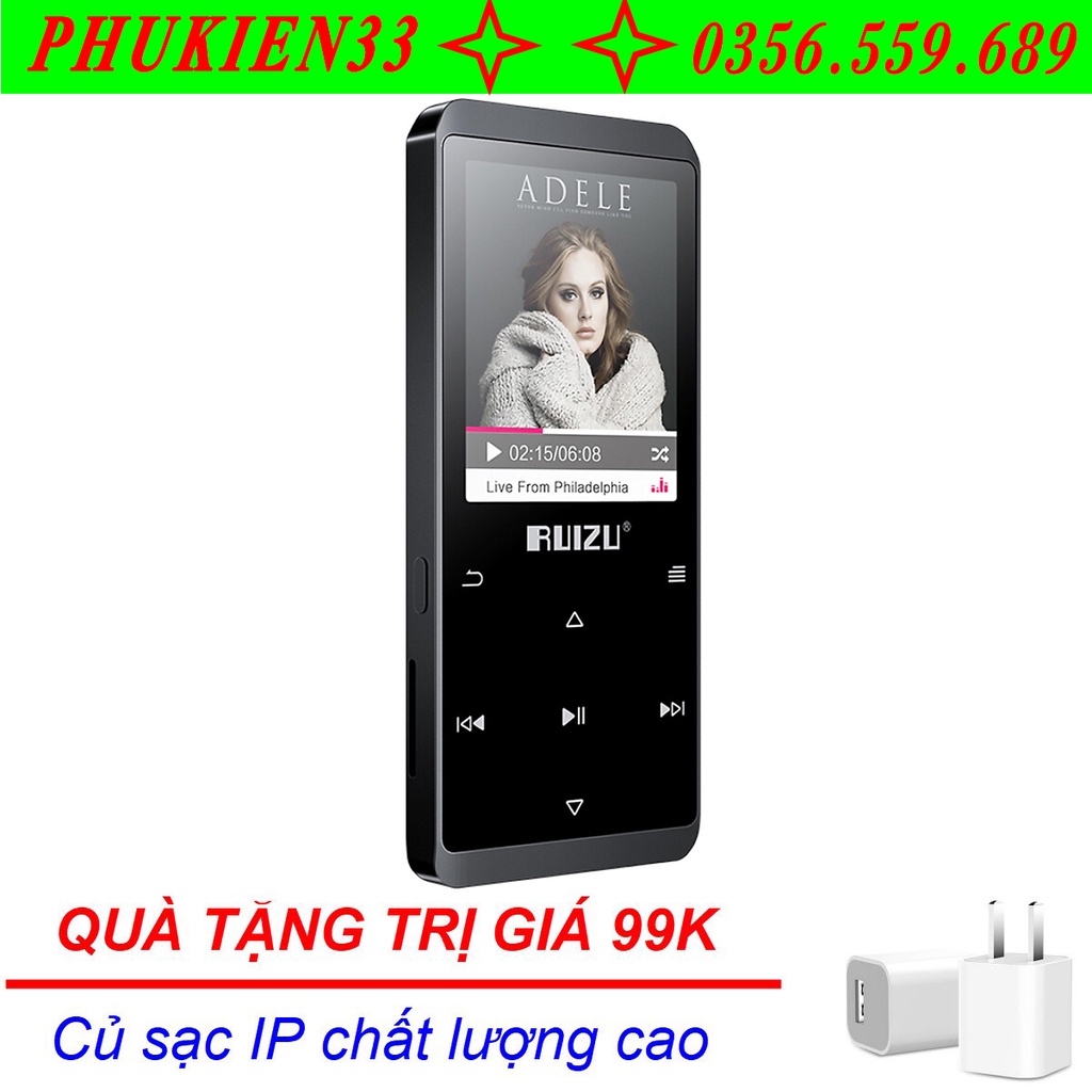 (Quà tặng 99k) Máy nghe nhạc MP3 RUIZU D02