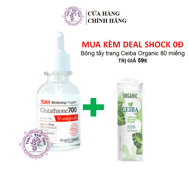 HUYẾT THANH dưỡng da Angel’s Liquid 7day Whitening Program Glutathione 700 V-AMPLE