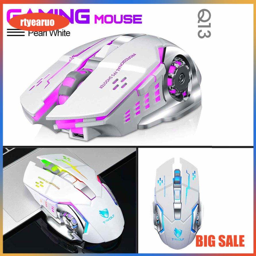 Chuột 2.4g USB Máy tính không dây Máy tính chơi game Đèn nền Chuột im lặng có thể sạc lại