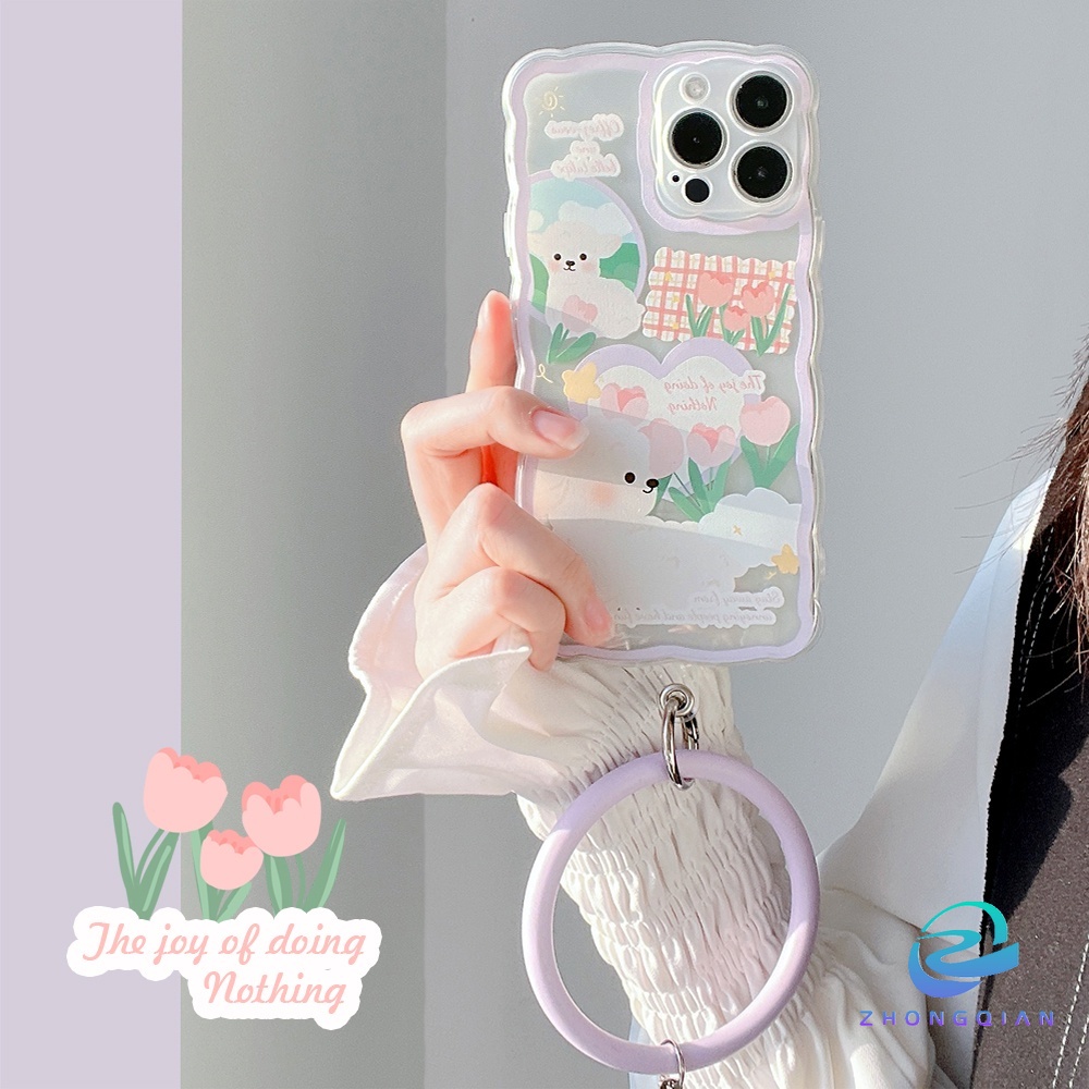 Ốp Điện Thoại TPU Mềm Trong Suốt Chống Sốc Họa Tiết Lông Cừu Cho iPhone 11 12 13 Pro max mini XS max xr 7 8 se2020 plus