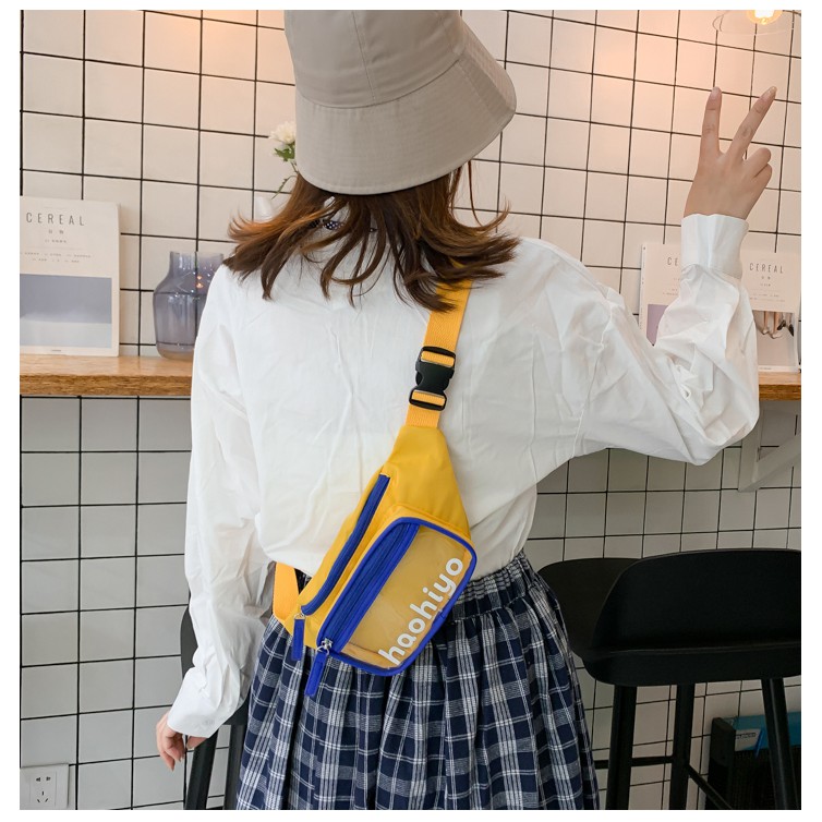 Túi Đeo Bụng, Túi Đeo Ngực HAOHIYO Vải Dù Chống Thấm, Nhựa Trong Suốt Trẻ Trung 2021 TDB03 | BigBuy360 - bigbuy360.vn