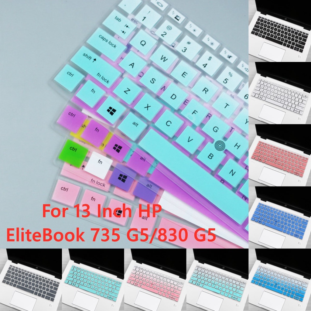 Vỏ bọc bàn phím bằng silicon siêu mỏng 13&quot; cho máy tính xách tay Hp Elitebook 735 G5/830 G5