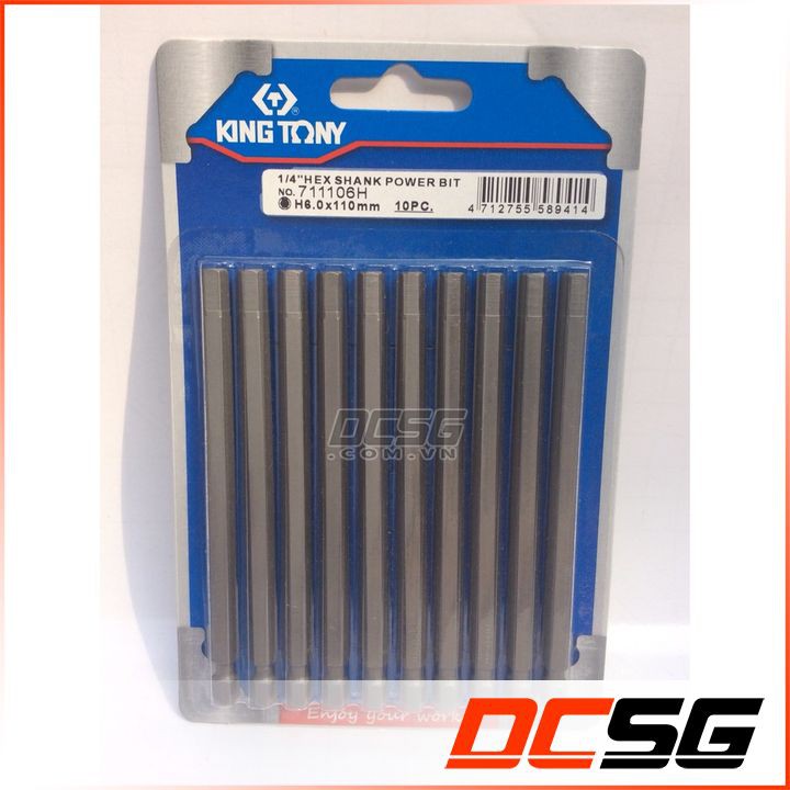 Mũi lục giác 2.0x110mm Kingtony 711102H (1 mũi)