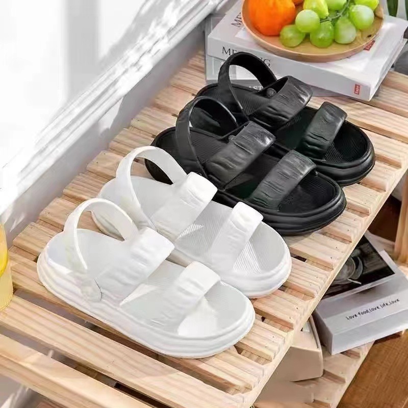 Dép sandals nữ GIAYNICE đế bánh mì quai nhún đế cao siêu nhẹ dành cho học sinh