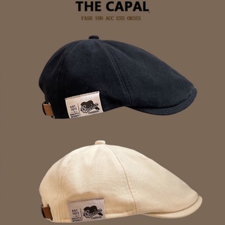 Mũ beret da THE CAPAL phong cách hip hop EST1973 có thể điều chỉnh