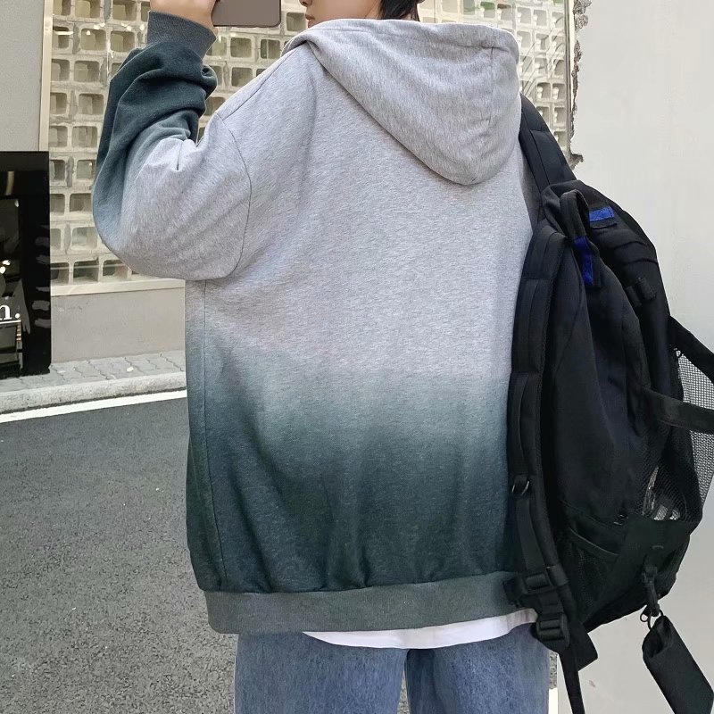 Áo Khoác Hoodie Dáng Rộng Phong Cách Hàn Quốc Cho Nam / Nữ 2 Màu Lựa Chọn