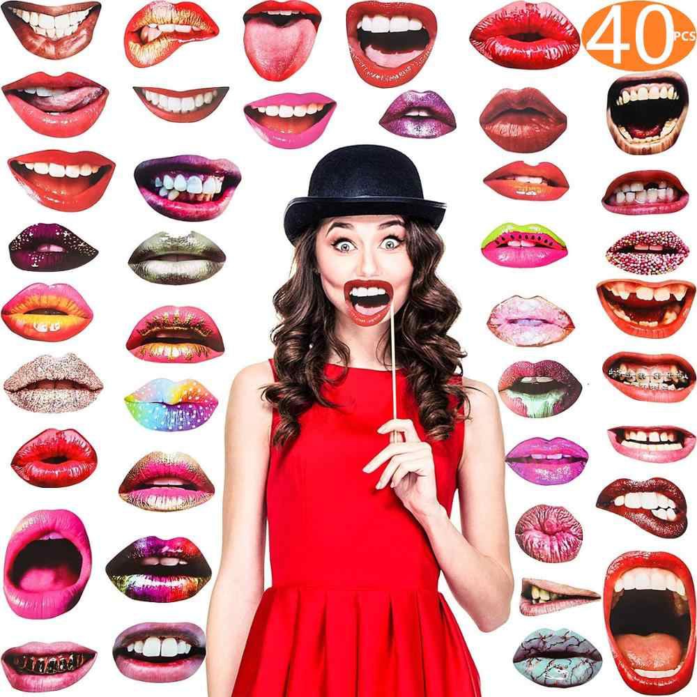 Đạo cụ chụp ảnh hình đôi môi * 20 cái