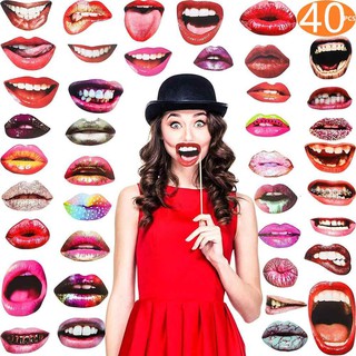 Đạo cụ chụp ảnh hình đôi môi * 20 cái