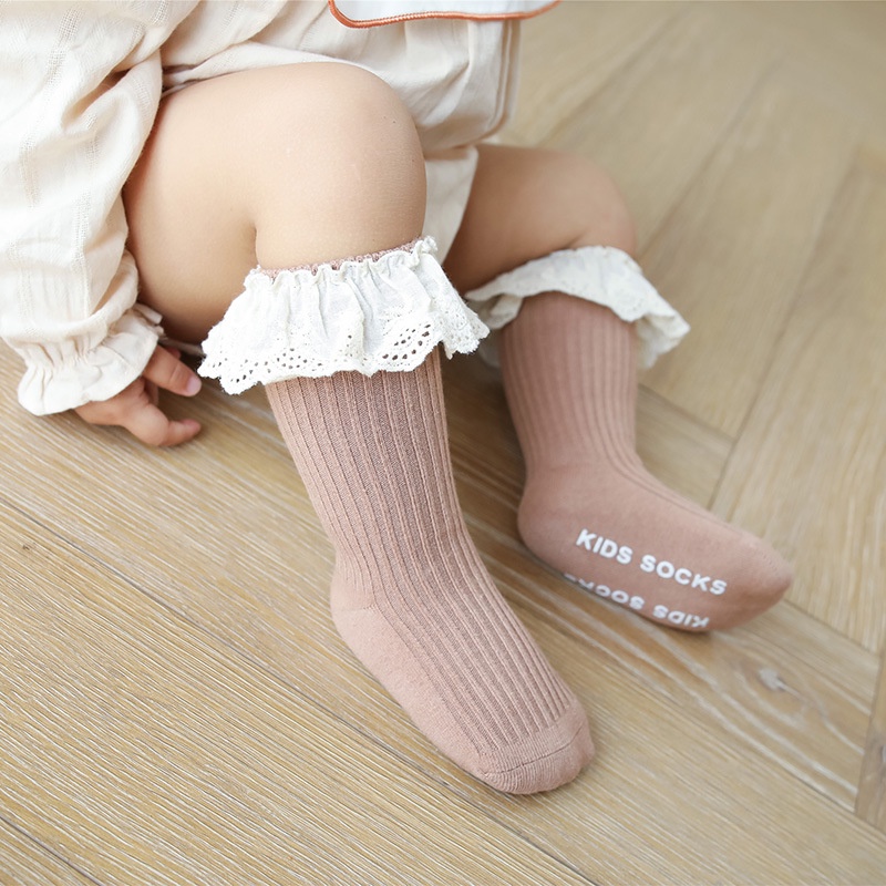 Tất Cao Cổ Cho Bé - Tất Nemo Baby Dài Phối Bèo Nhún Phong Cách Hàn Quốc Xinh Xắn (Tất-CC02)