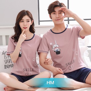 SÉT ĐỒ BỘ ĐÔI NAM NỮ in SMILE ( BÁN THEO ĐÔI NAM NỮ )