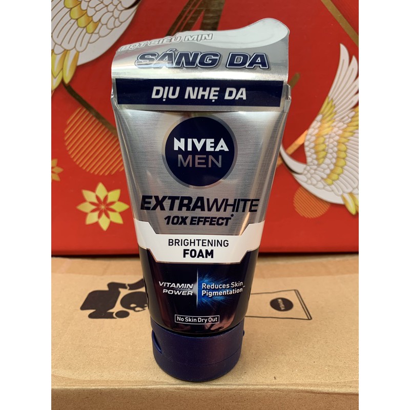 SỮA RỬA MẶT NIVEA MEN SÁNG DA & SẠCH SÂU 100g (Trắng Xanh)