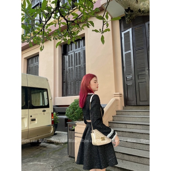 [Signora Dress] Váy dạ hoạ tiết Lala Crush