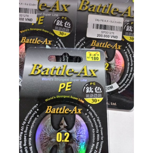 Dây PE Battle Ax Chuyên Làm Thẻo Câu Đài, Săn Hàng 30 MÉT