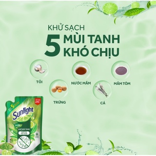 Nước rửa chén Sunlight thiên nhiên 3.4kg (túi)