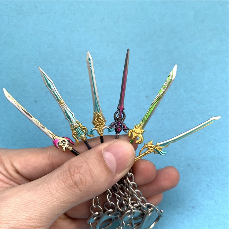 [ 6cm ] Móc khóa hợp kim mini Thần Khí Genshin Impact - Baystore