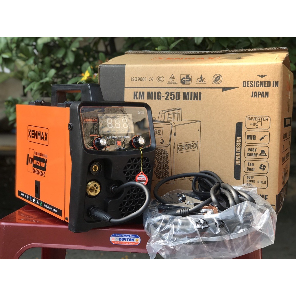 Máy hàn Kenmax MIG 250 Mini - 4 Chức năng dùng cuộn dây 5kg TẶNG KÈM ĐÔI BAO TAY HÀN